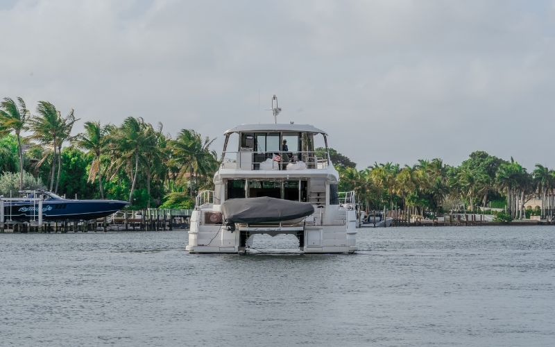 Aquila 54 Yacht On Water Outside