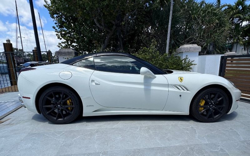 Ferrari California Side View Of Car