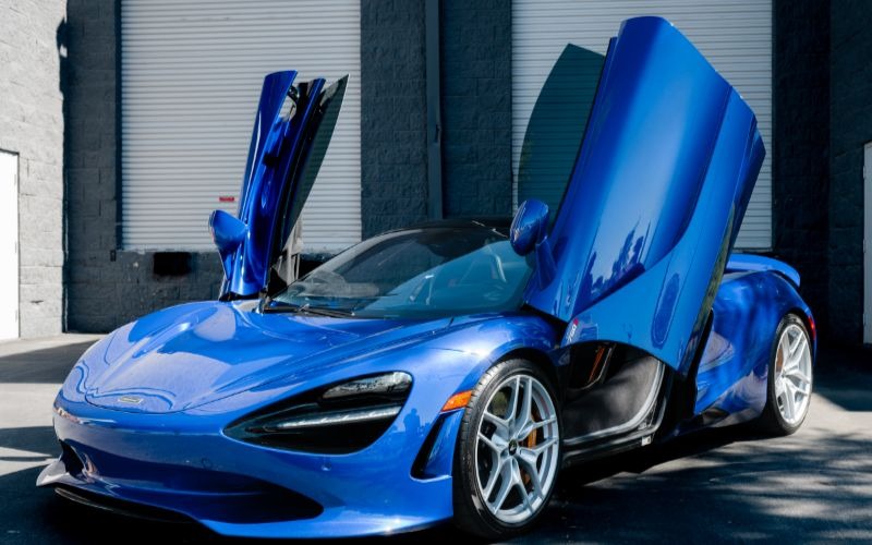 Mclaren 720 Front View Doors Open