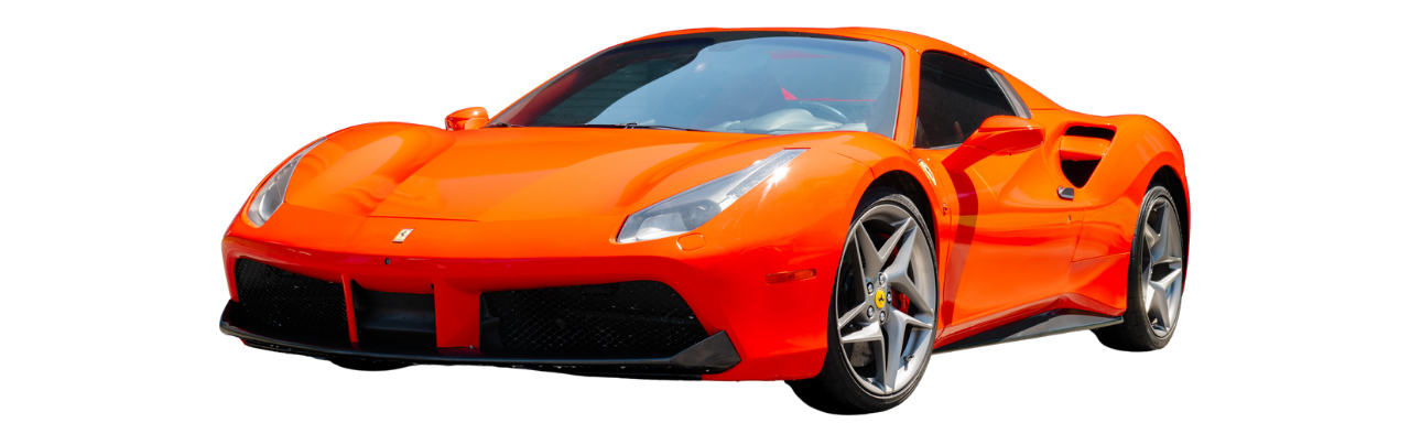 Red Ferrari 488 Luxury Car Rental At Dream Exotics In Miami.